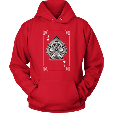Image of Ace of Spade Card Unisex Hoodie Sweatshirt