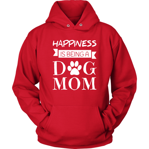 Image of Happiness Is Being A Dog Mom Hoodie Sweatshirt