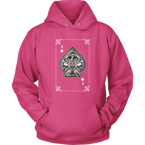 Image of Ace of Spade Card Unisex Hoodie Sweatshirt
