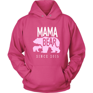 Mama Bear Since 2015 Hoodie Sweatshirt