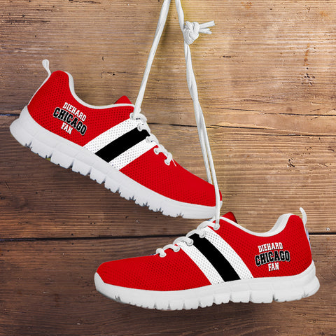Image of Diehard Chicago Fan Sports Running Shoes White