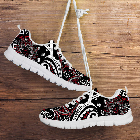 Image of Mandala Running Shoes Red and White
