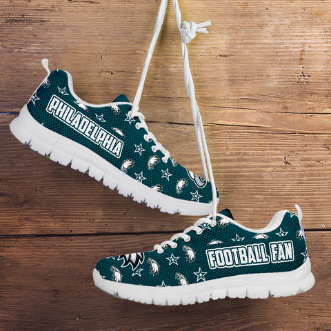Image of Philadelphia Football Fan Sports Running Shoes White