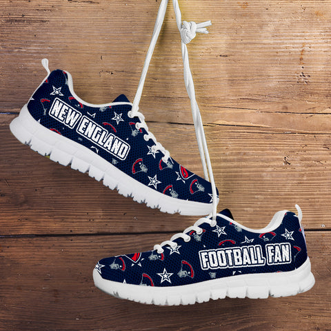 Image of New England Football Fan Sports Running Shoes