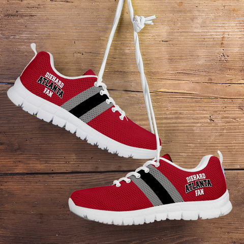 Image of Diehard Atlanta Fan Sports Running Shoes White