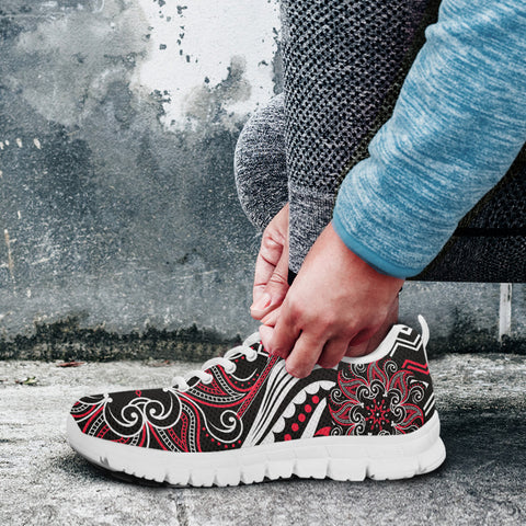 Image of Mandala Running Shoes Pink and Gray