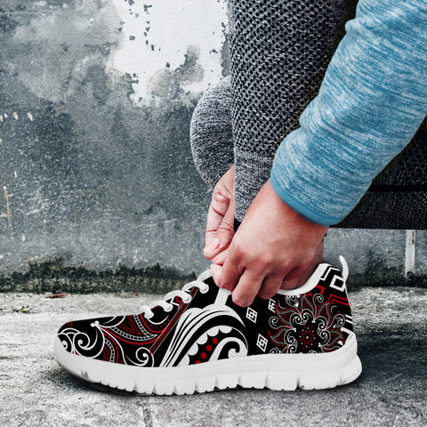 Image of Mandala Running Shoes Red and White