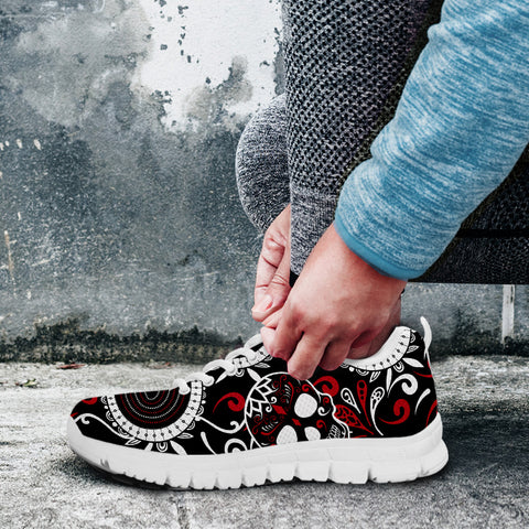 Image of Ornamental Skull Running Shoes White