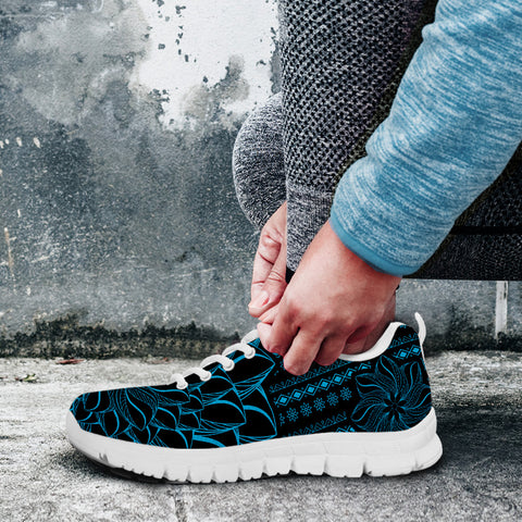 Image of Mandala Running Shoes Turquoise White