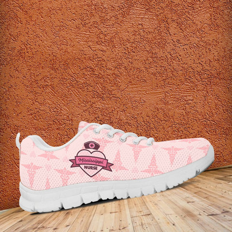 Image of Mississippi Nurse Running Shoes Pink