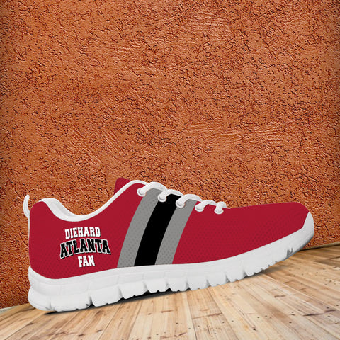 Image of Diehard Atlanta Fan Sports Running Shoes White
