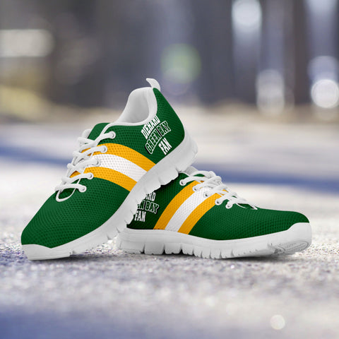 Image of Diehard Green Bay Fan Sports Running Shoes White