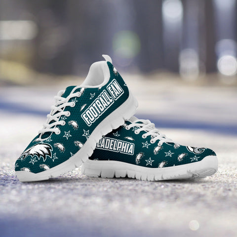 Image of Philadelphia Football Fan Sports Running Shoes White