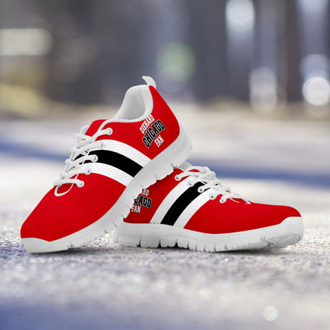 Image of Diehard Chicago Fan Sports Running Shoes White
