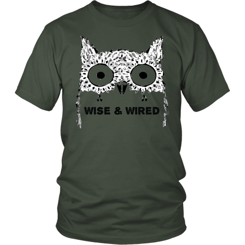 Image of Wise & Wired Owl District Unisex T-Shirt