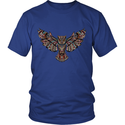 Image of Colorful Owl District Unisex T-Shirt