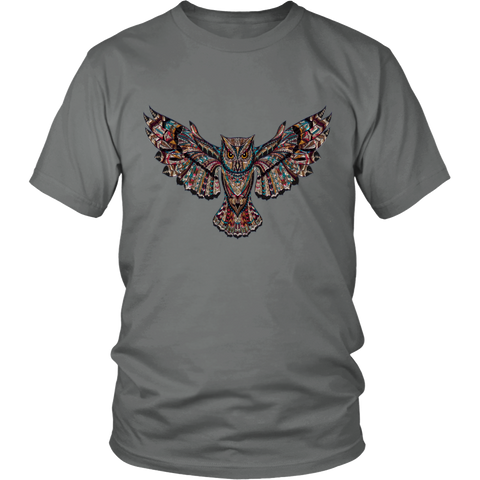 Image of Colorful Owl District Unisex T-Shirt