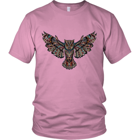 Image of Colorful Owl District Unisex T-Shirt