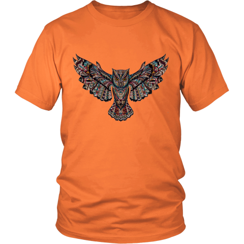 Image of Colorful Owl District Unisex T-Shirt
