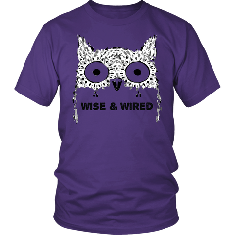 Image of Wise & Wired Owl District Unisex T-Shirt