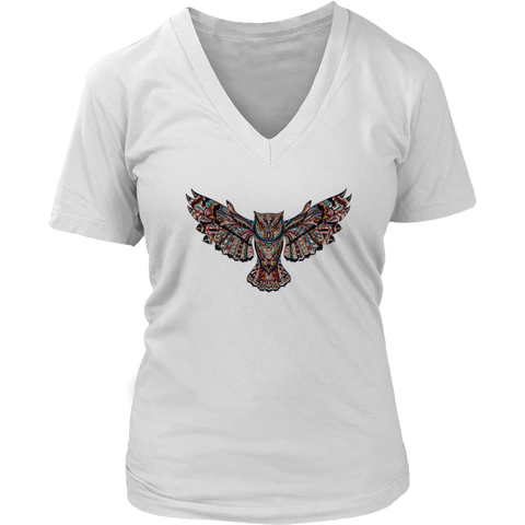 Image of Flying Owl Women's V-Neck