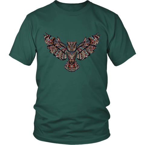 Image of Colorful Owl District Unisex T-Shirt