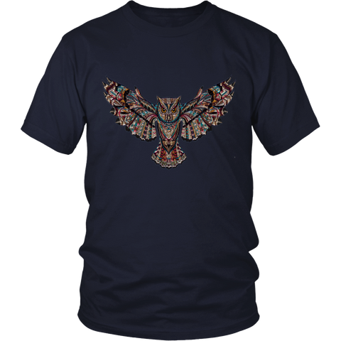 Image of Colorful Owl District Unisex T-Shirt