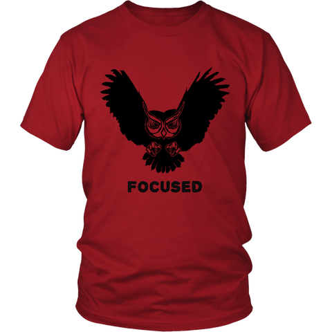 Image of Focused Owl District Unisex T-Shirt