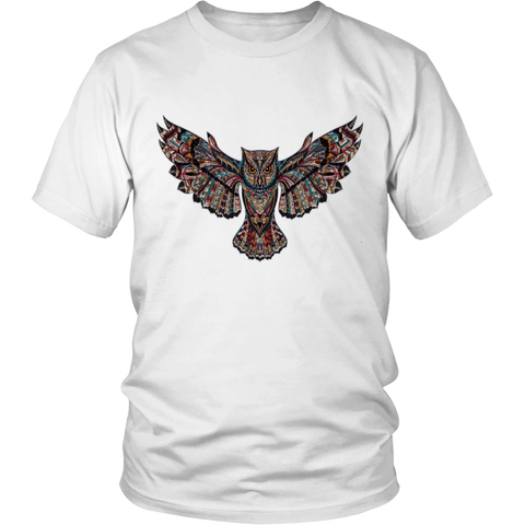 Image of Colorful Owl District Unisex T-Shirt
