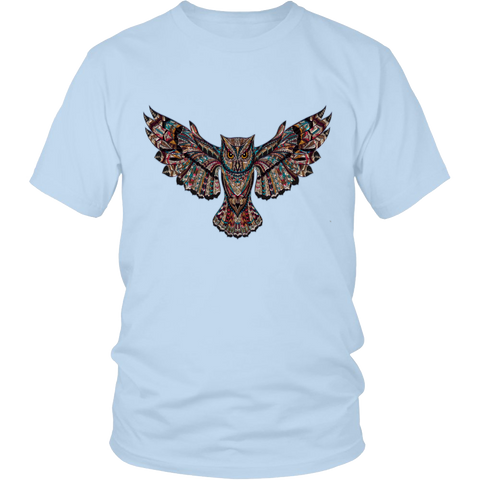 Image of Colorful Owl District Unisex T-Shirt