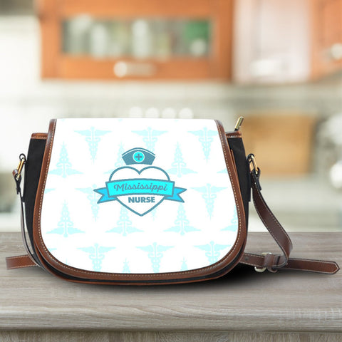 Image of Mississippi Nurse Saddle Bag Blue