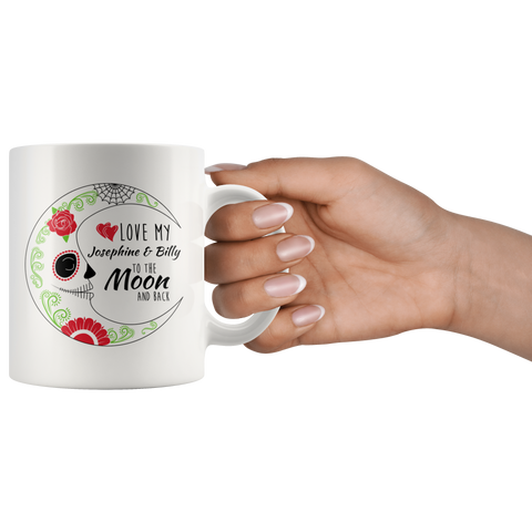 Image of Love To The Moon and Back Personalized Ceramic Mug