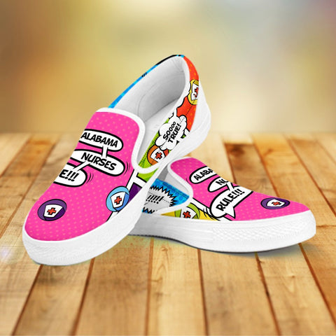 Image of Comic Alabama Nurse Slip On Shoes