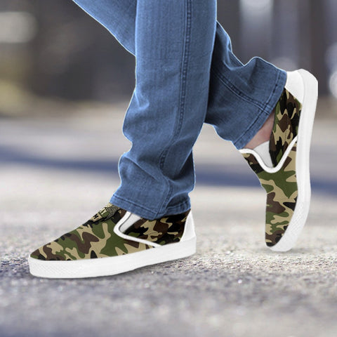 Image of Army Mom Camouflage Slip On Shoes
