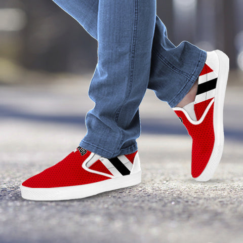 Image of Diehard Chicago Fan Sports Slip On Shoes White