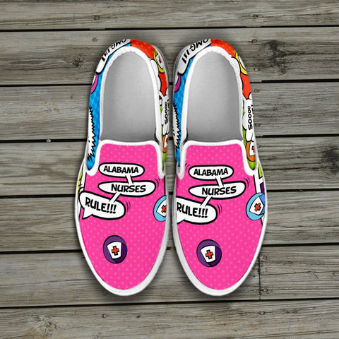Image of Comic Alabama Nurse Slip On Shoes