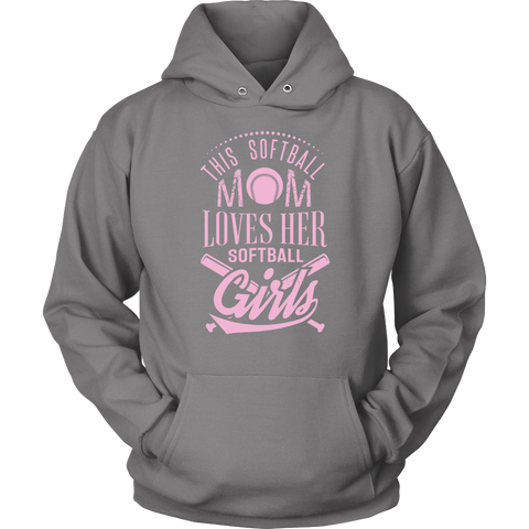 Image of This Softball Mom Loves Her Softball Girls Hoodie
