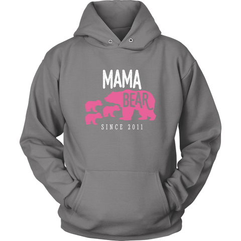Image of Mama Bear with 3 Cubs Hoodie Sweatshirt