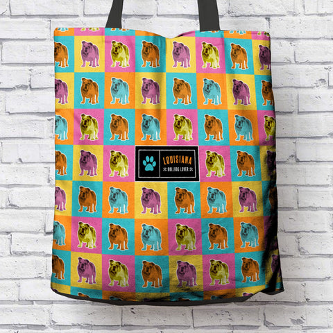 Image of Louisiana Bulldog Lover Tote Bag