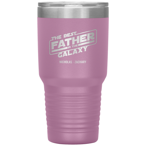 Image of The Best Father In The Galaxy Personalized Tumbler