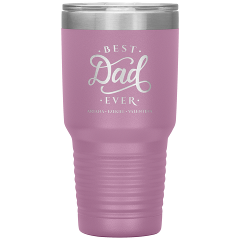 Image of Best Dad Ever Personalized Tumbler June 3