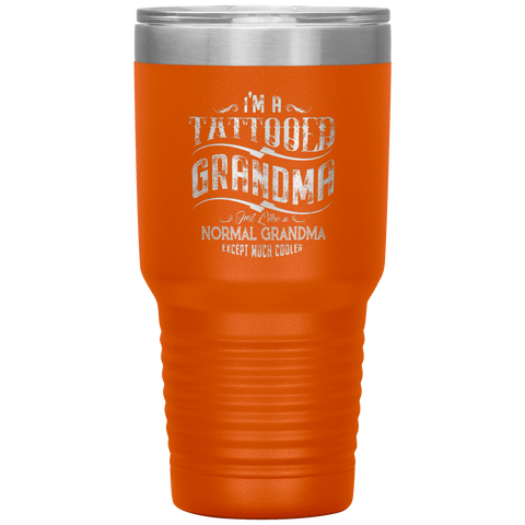 Image of Tattooed Grandma Polar Camel 30oz Stainless Steel Tumbler