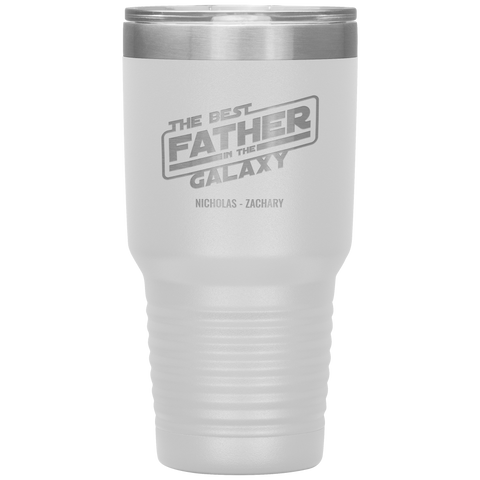 Image of The Best Father In The Galaxy Personalized Tumbler