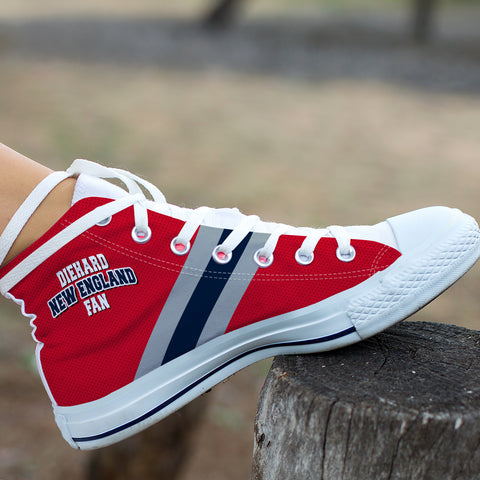 Image of Diehard New England Fan Sports High Top Shoes