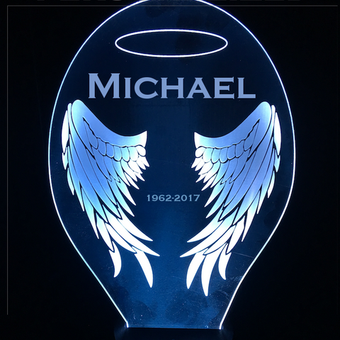 Image of Personalized Wings LED Lamp