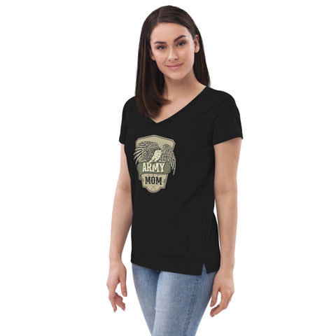 Image of Army Mom Recycled V-Neck T-Shirt