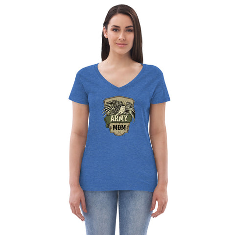 Image of Army Mom Recycled V-Neck T-Shirt