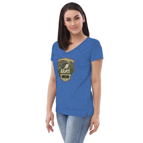 Image of Army Mom Recycled V-Neck T-Shirt