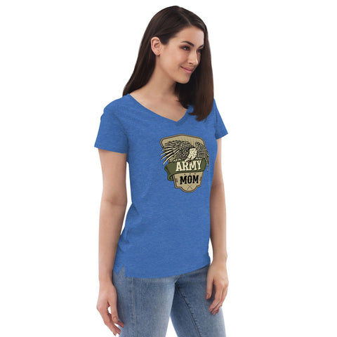 Image of Army Mom Recycled V-Neck T-Shirt