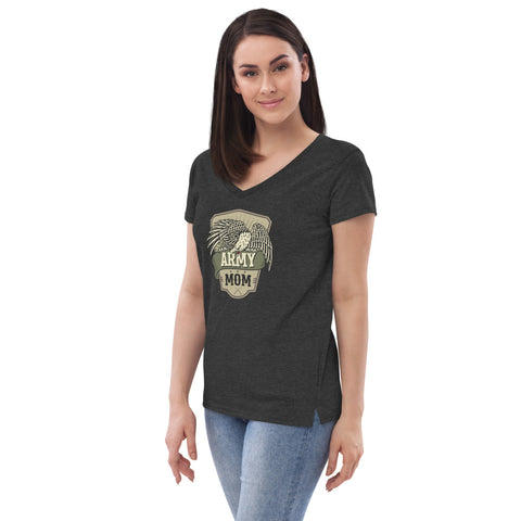 Image of Army Mom Recycled V-Neck T-Shirt